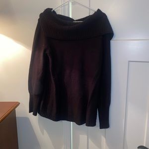 Black Off the Shoulder Sweater
